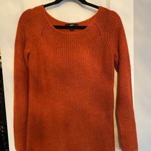 Burnt Orange Tunic Sweater XS